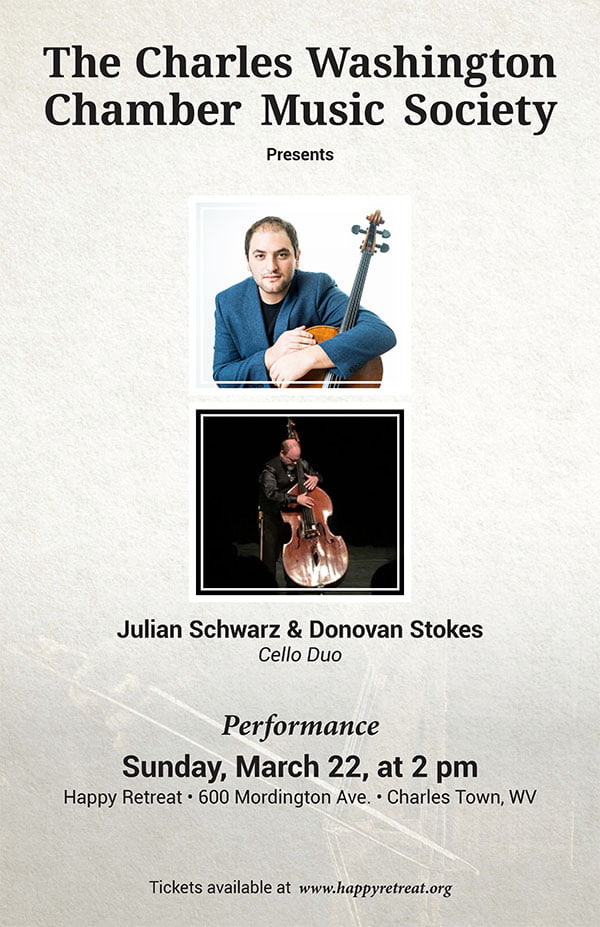 CANCELLED: Julian Schwarz & Donovan Stokes, Cello Duo