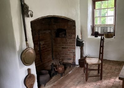 Inside Stone Kitchen restored by Friends of Happy Retreat