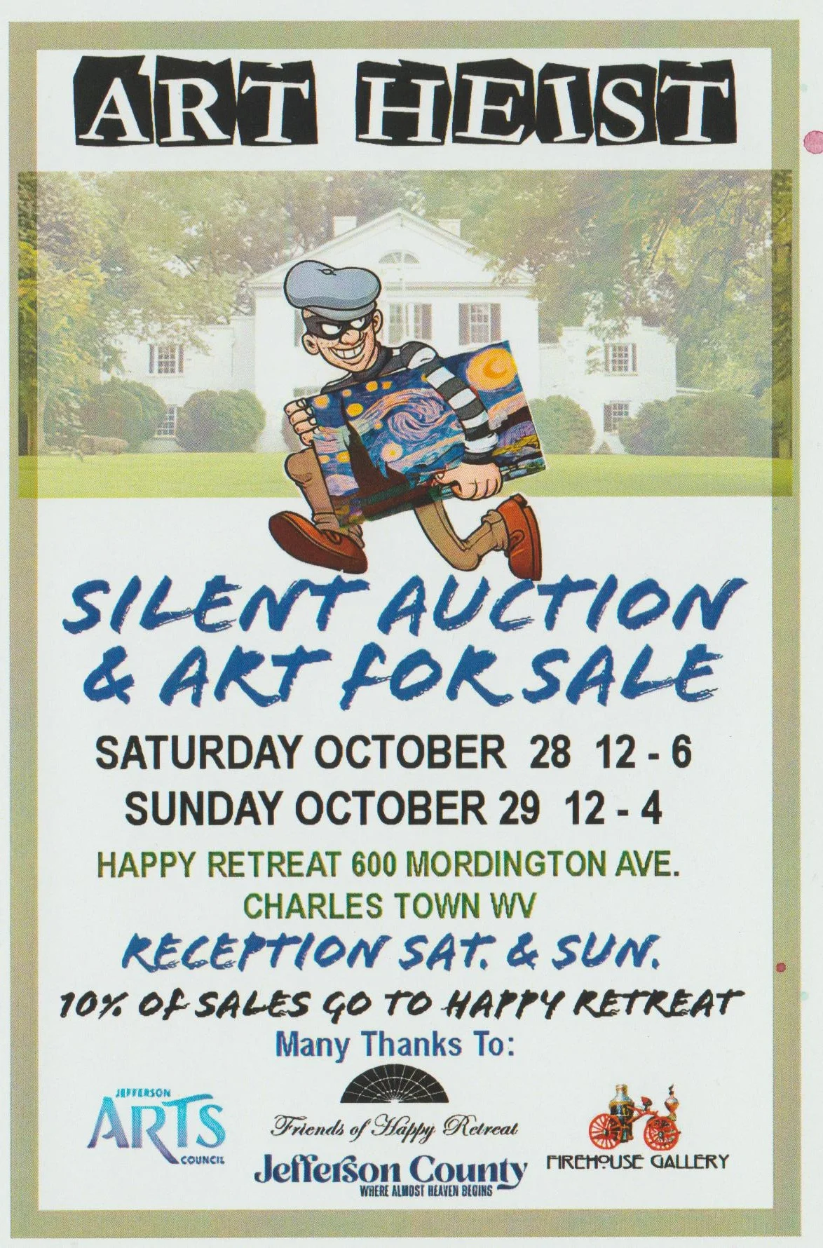 Art Heist Silent Auction & Art Sale - Happy Retreat