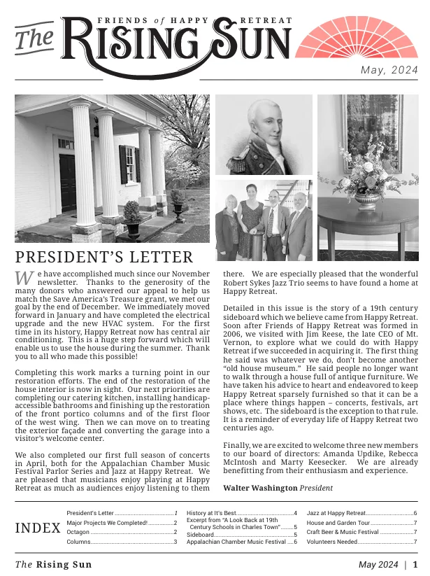 May 2024 Rising Sun Newsletter