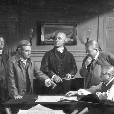 “Grand Idea” Historic Painting Depicting George Washington’s 1784 Visit to Happy Retreat
