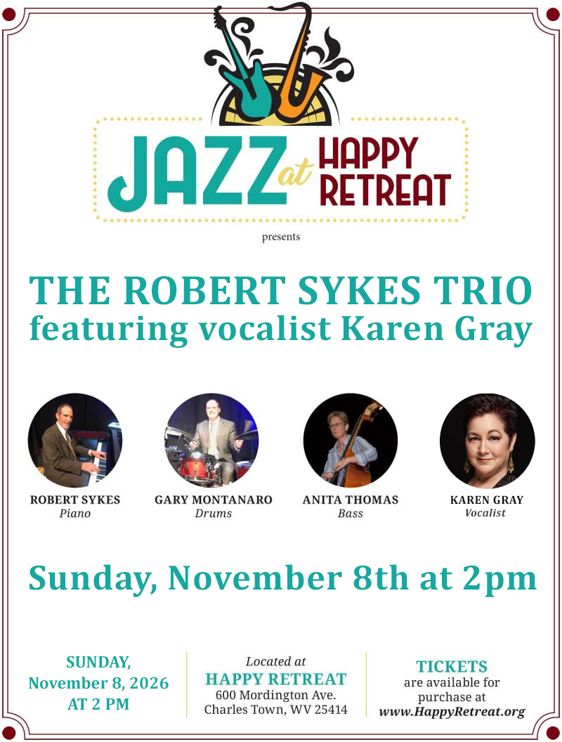 FOHR-Jazz-Trio-2026 Event Poster: Sean Crow Music at Happy Retreat